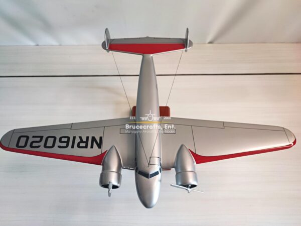 Model of Lockheed Model 10 Electra with detailed craftsmanship.